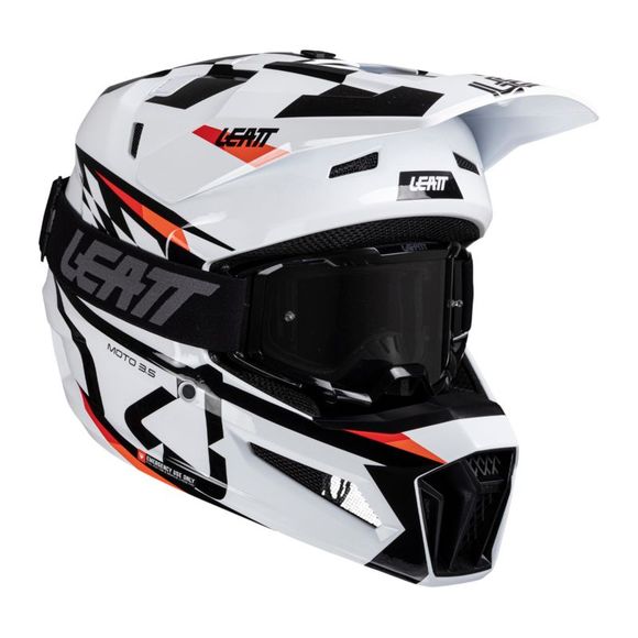 Leatt 3.5 cross helmet with mask 3.5 2025 - WhiteRef: LB0864