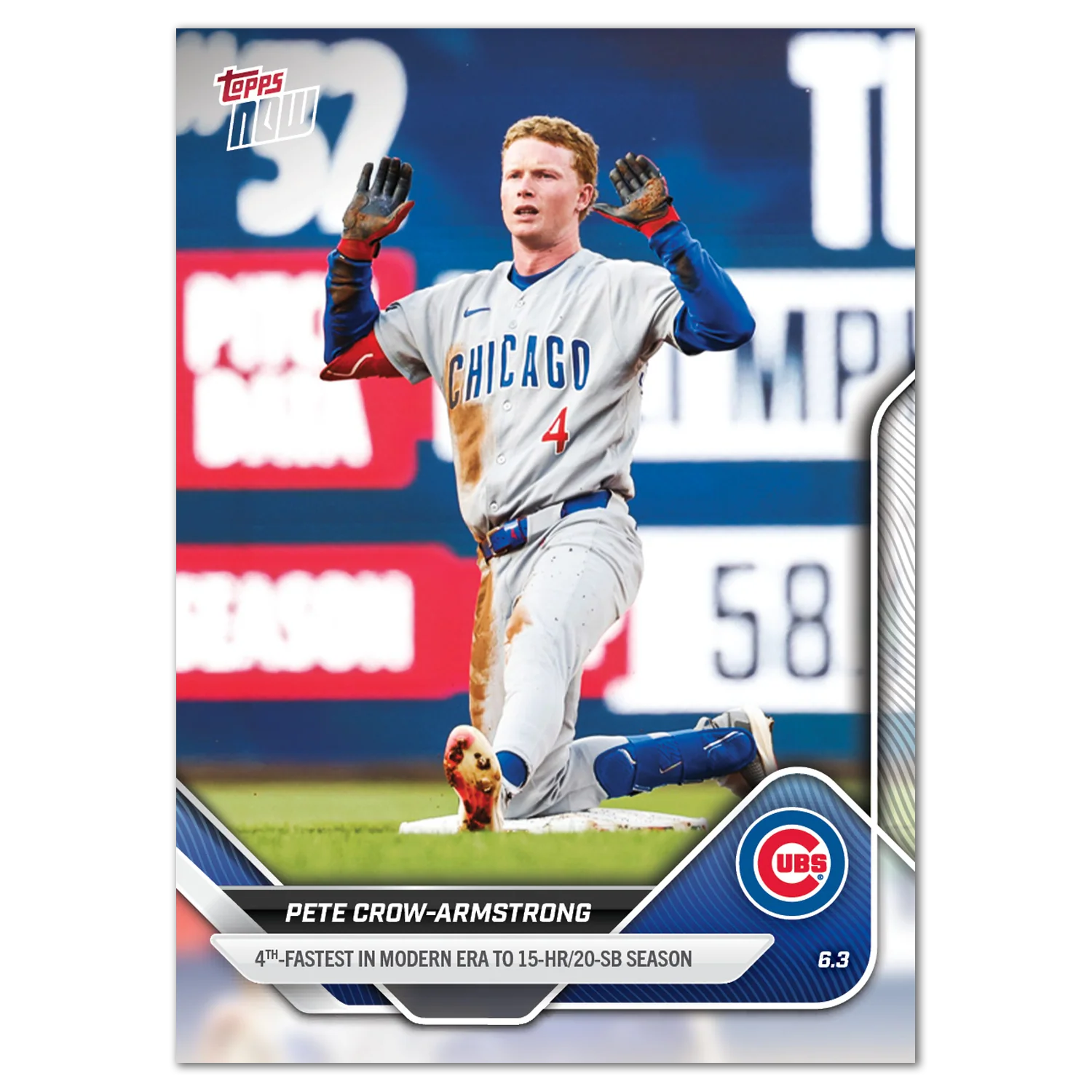 Pete Crow-Armstrong - 2025 MLB Topps NOW® - Card 253
