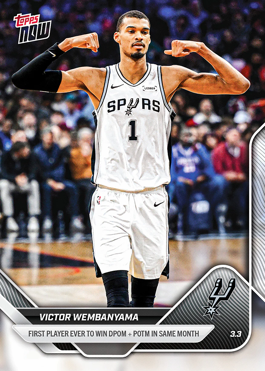 Victor Wembanyama - 2025-26 NBA Topps NOW® - Card 191 - PR: 5245