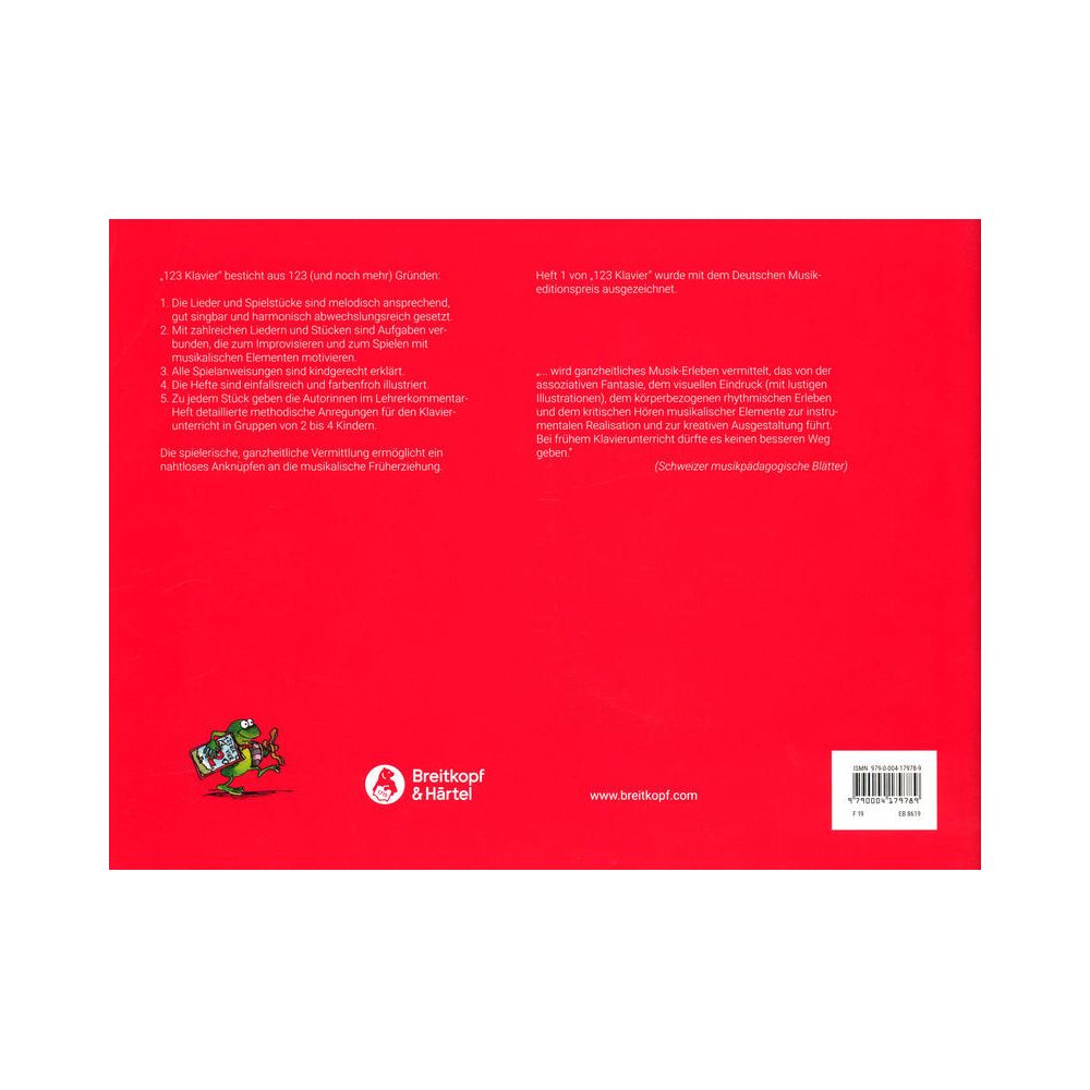 Breitkopf & Härtel 123 Klavier 1 – Thomann Ireland