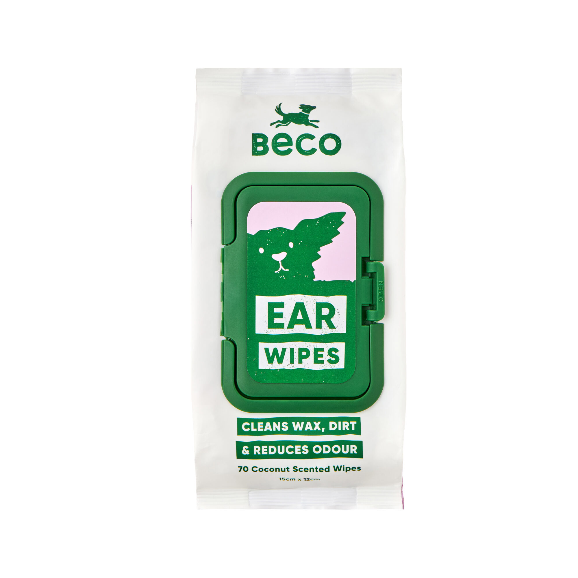 Beco Dog Ear Wipes - Coconut - 70 units
