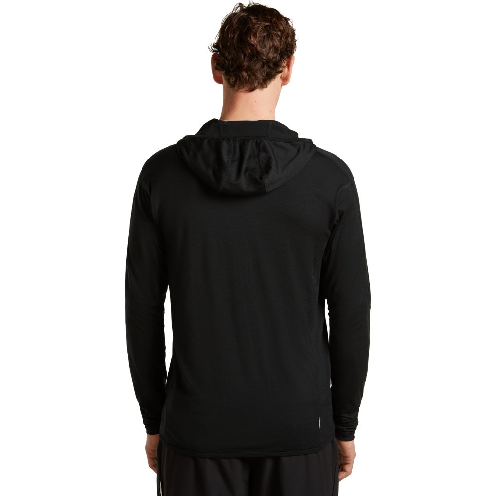 Icebreaker 150 MerinoFine™ Ace Long Sleeve Zip Hoodie Men - Black