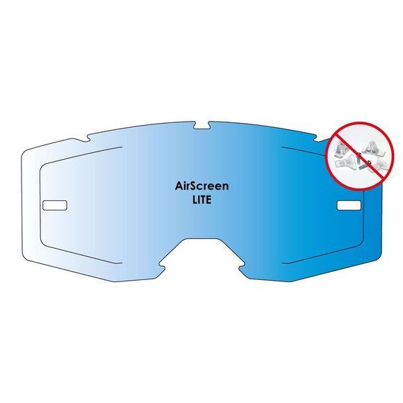 Airscreen Mask Screen Lite Ex 2025 - Iridium / BlueRef: ASM0062 / 001-028-12