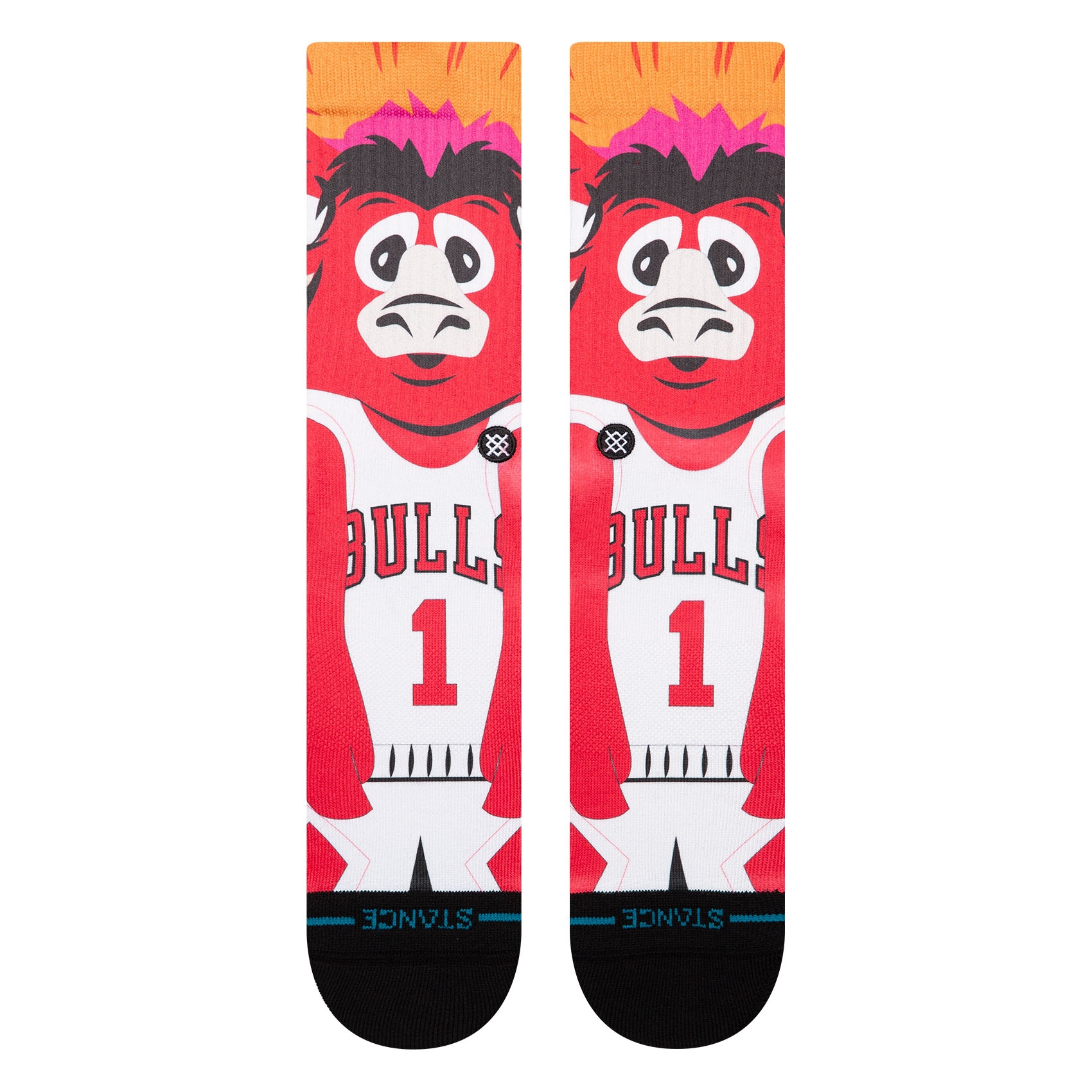 Chicago Bulls Mascot Stance NBA Crew Socken