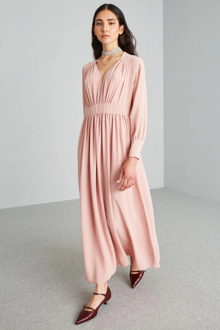 Long sleeved dress - PASTEL PINK