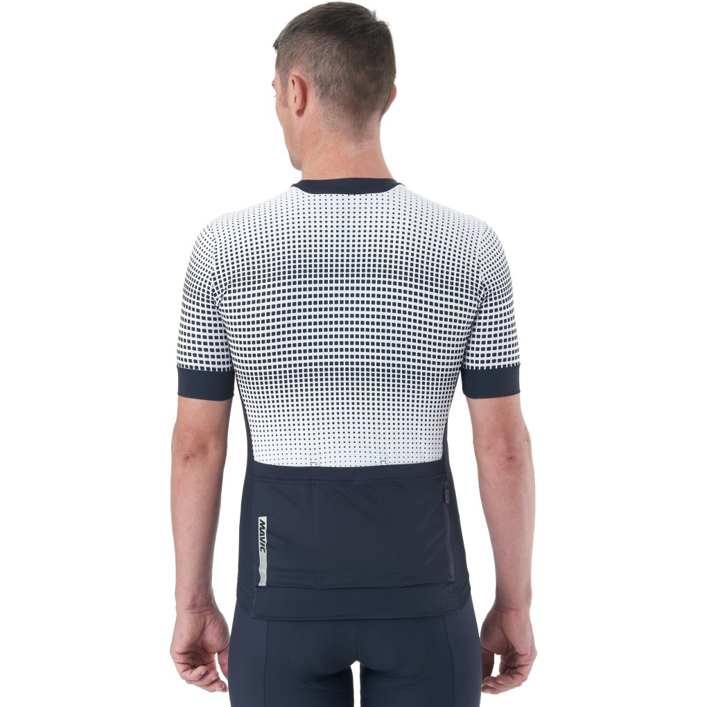 Mavic Aksium Graphic Shortsleeve Jersey Men - stripes/deep blue