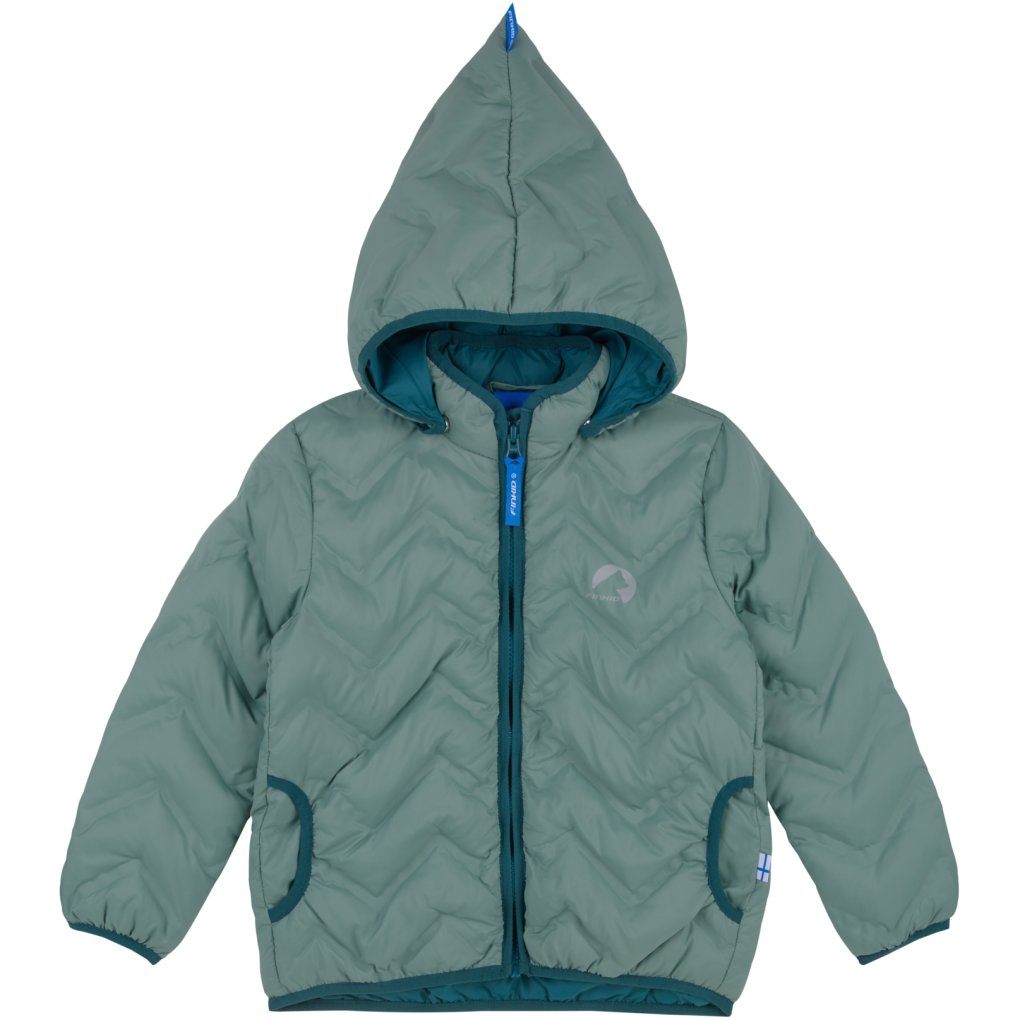 Finkid VANUKAS AIR Zip-In Inner Jacket - Padded Jacket Kids - green bay/deep teal