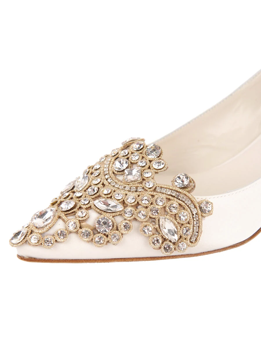 Brinsley Pointed Toe Kitten Heel