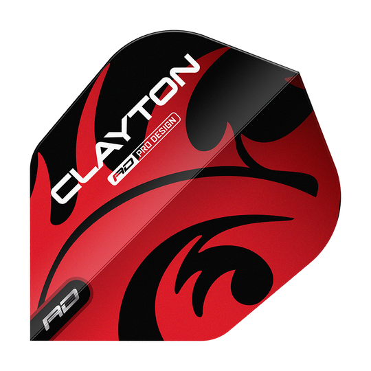 Red Dragon Jonny Clayton Red Black No6 Flights