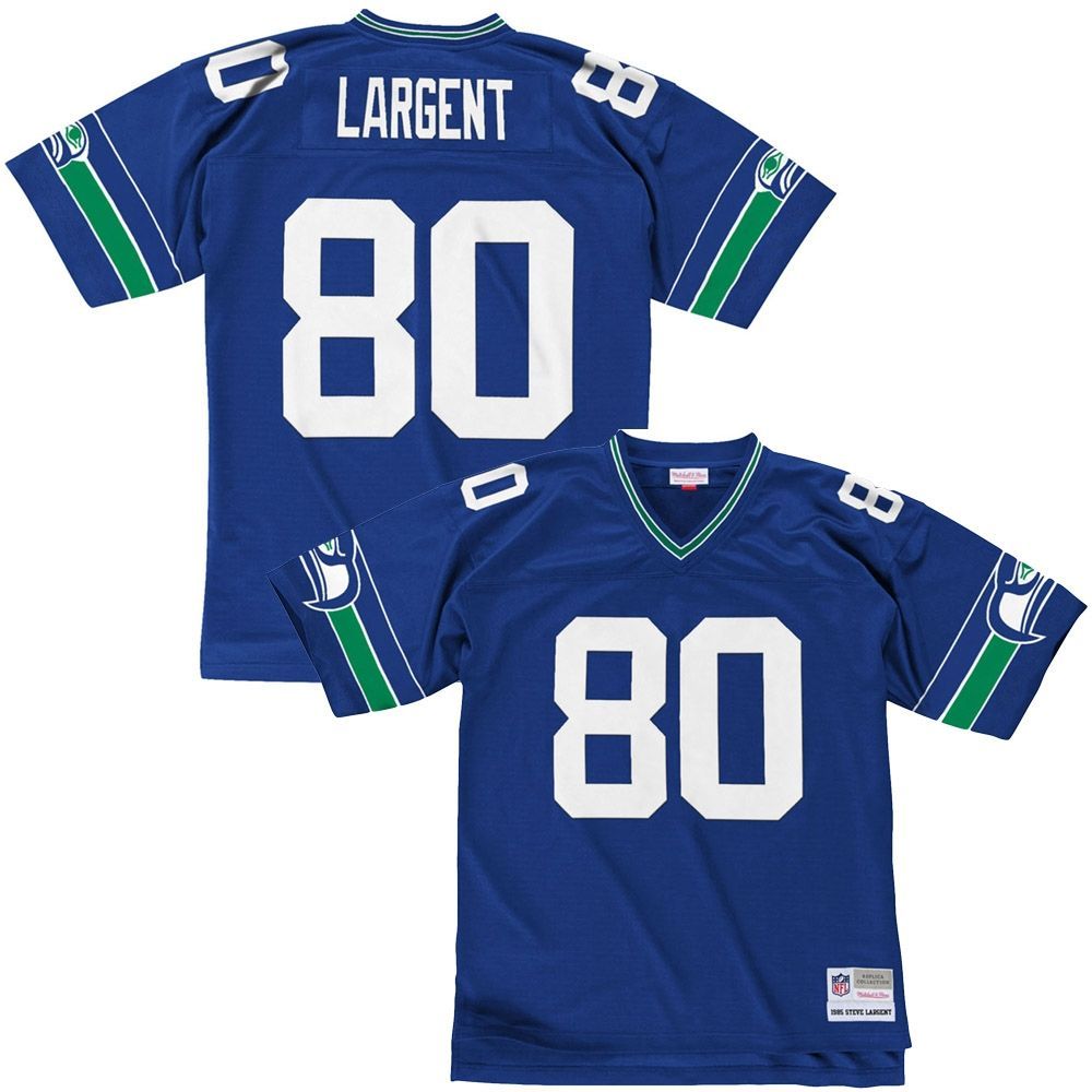 Steve Largent #80 Seattle Seahawks Legacy Throwback NFL Jersey Blue