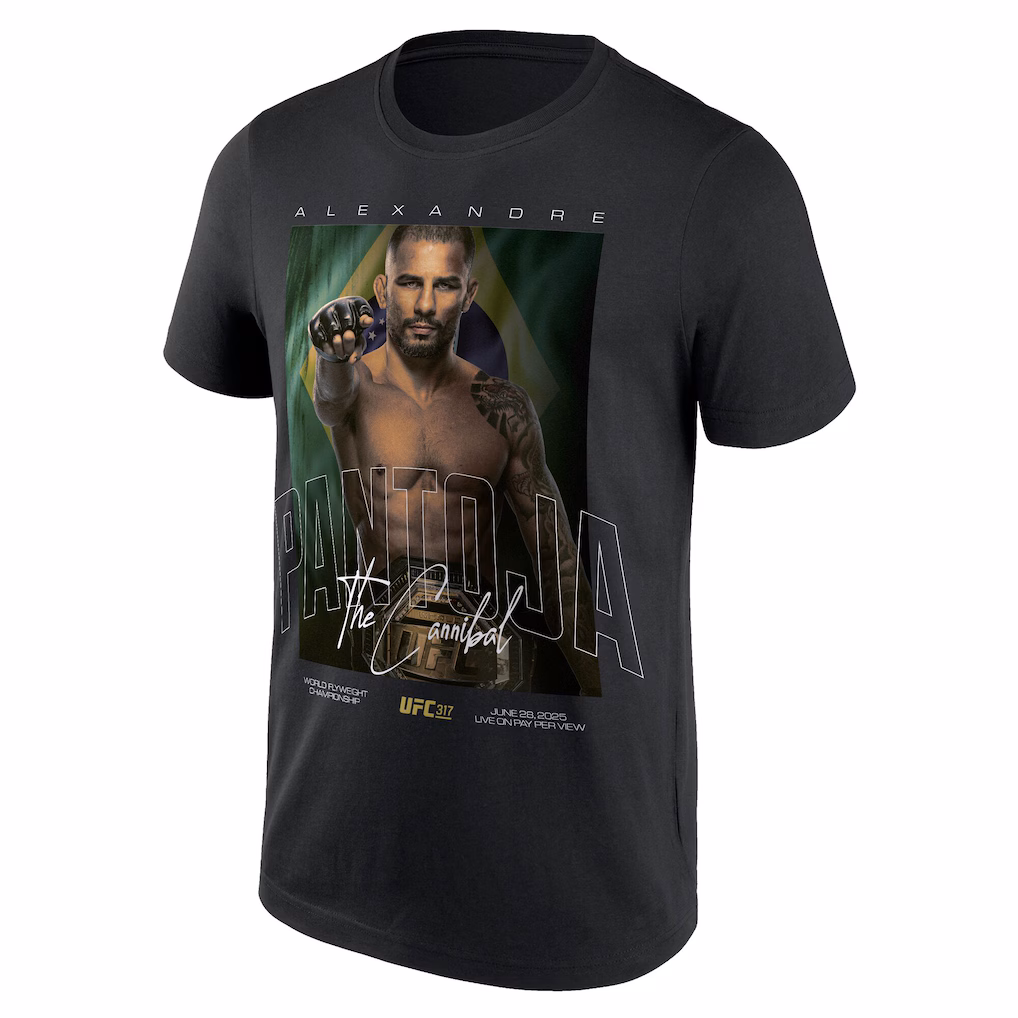 Alexandre Pantoja UFC 317 Fighter T-Shirt - Black - Mens