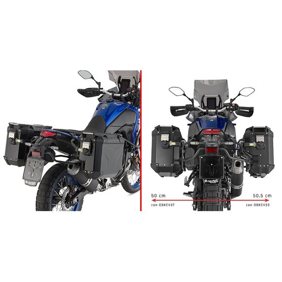 Givi PL ONE FIT MONOKEY CAM-SIDE TREKKER OUTBACK Case MountYAMAHA 700 TENERE 700 - 2025Ref: Gi2538 / Plo2174Cam