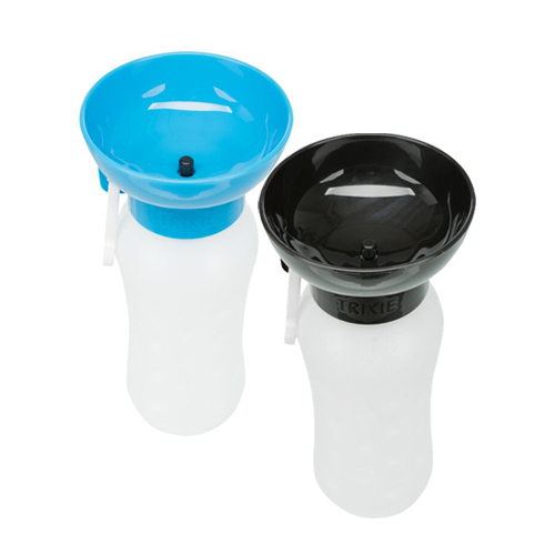 Trixie Water Bottle with Bowl - Plastic - 550ml