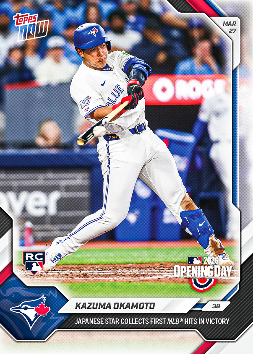 Kazuma Okamoto - 2026 MLB Topps NOW® - Card 13 - PR: 4282