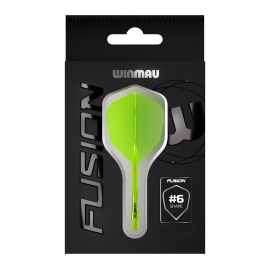 Winmau Fusion Flight Shaft System No6 Neon Yellow