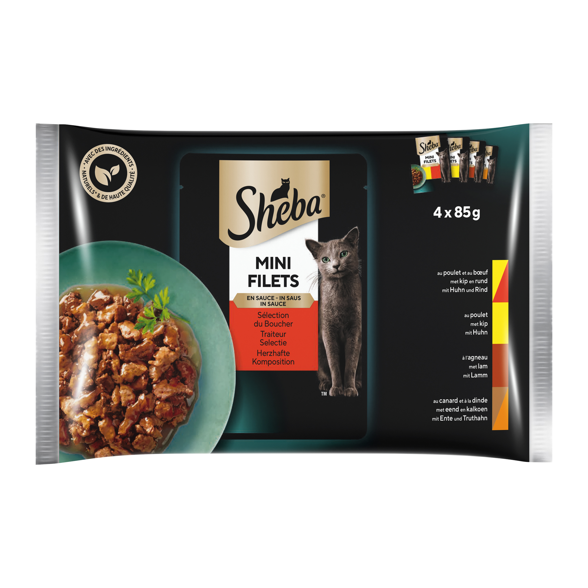 Sheba Selection Mini Fillets in Sauce - 4 x 85g