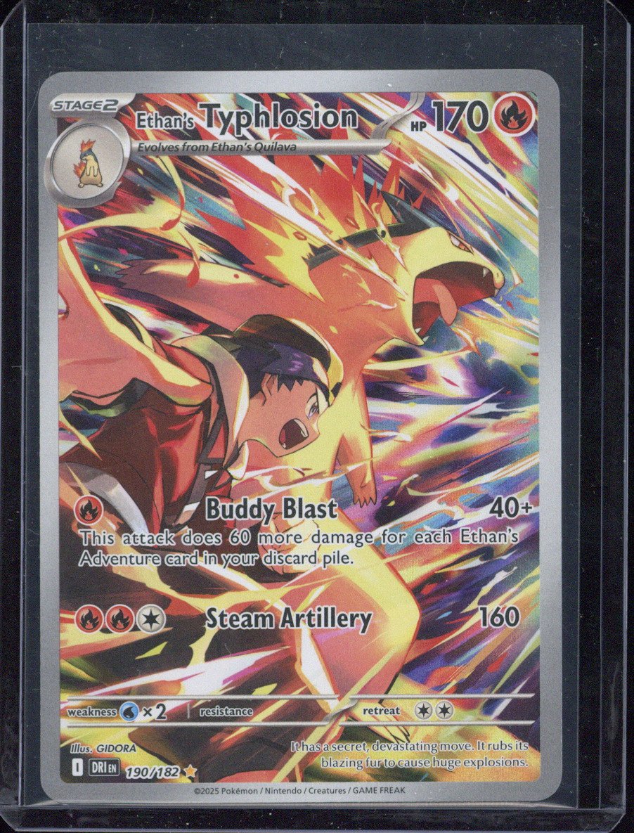 2025 Pokemon DRI EN Ethan's Typhlosion IR #190