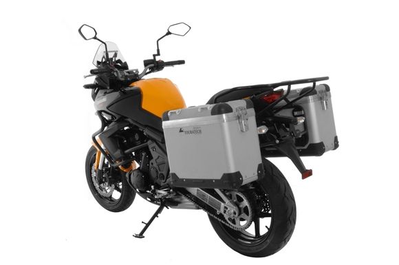 Touratech ZEGA Pro 38/38 suitcase - Black support included - Gray anodizedRef: Trt01141A / 01-408-5761-0