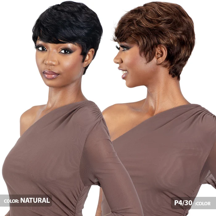 Shake N Go Golden 100% Human Hair Full Wig - MARISE