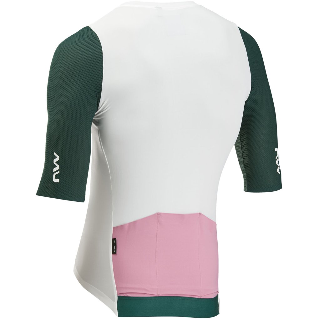 Northwave Extreme Evo Shortsleeve Jersey Men - white/petrolium 146