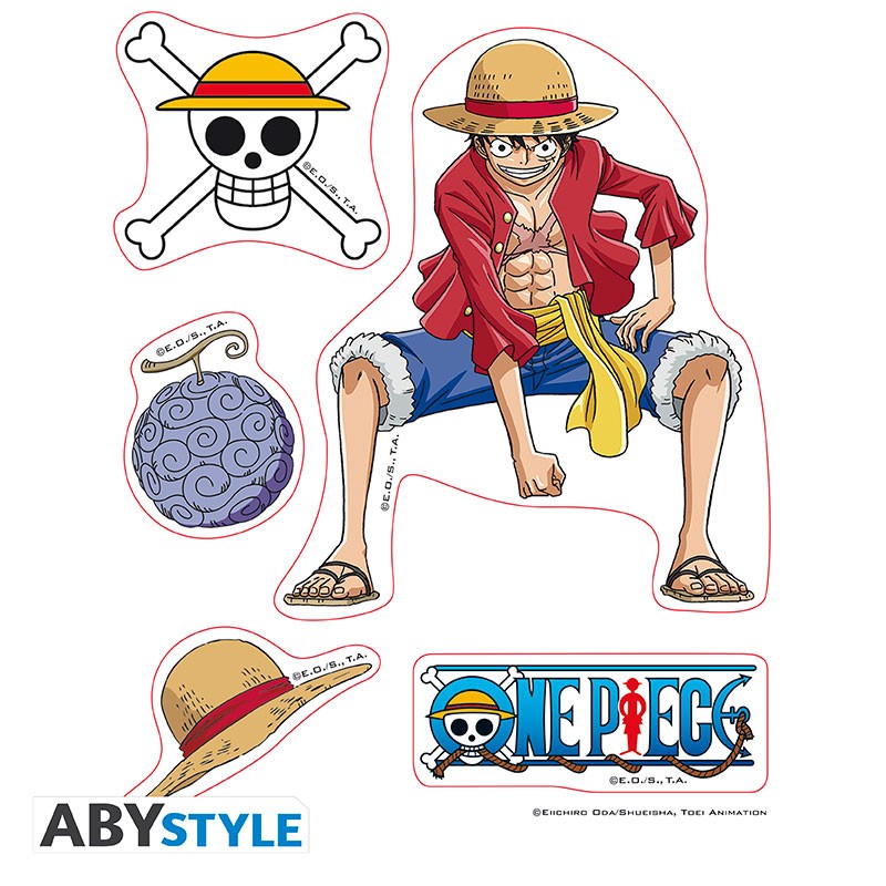 ONE PIECE Mini Stickers Luffy & Law (16x11cm)