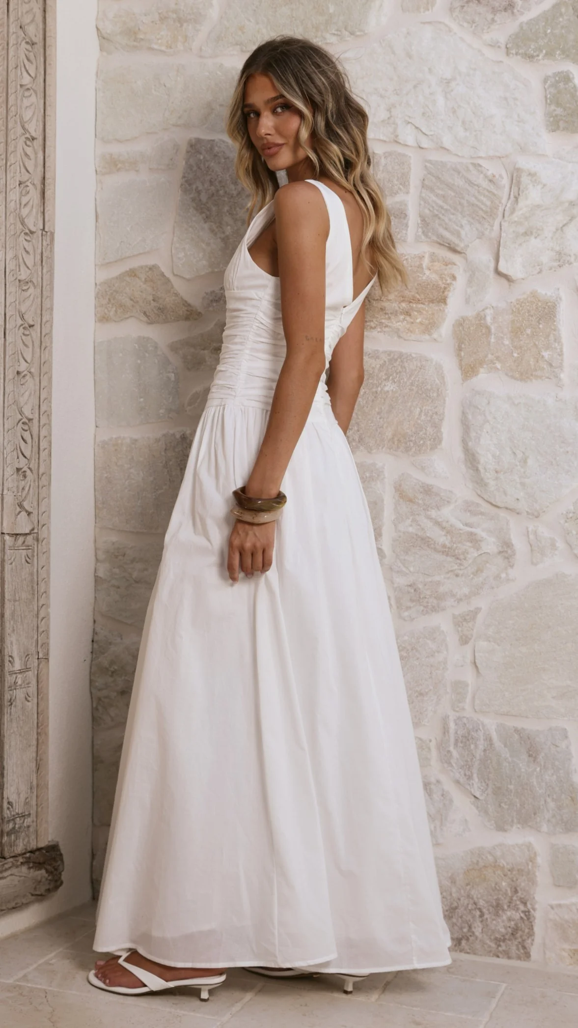 Sanya Maxi Dress - White