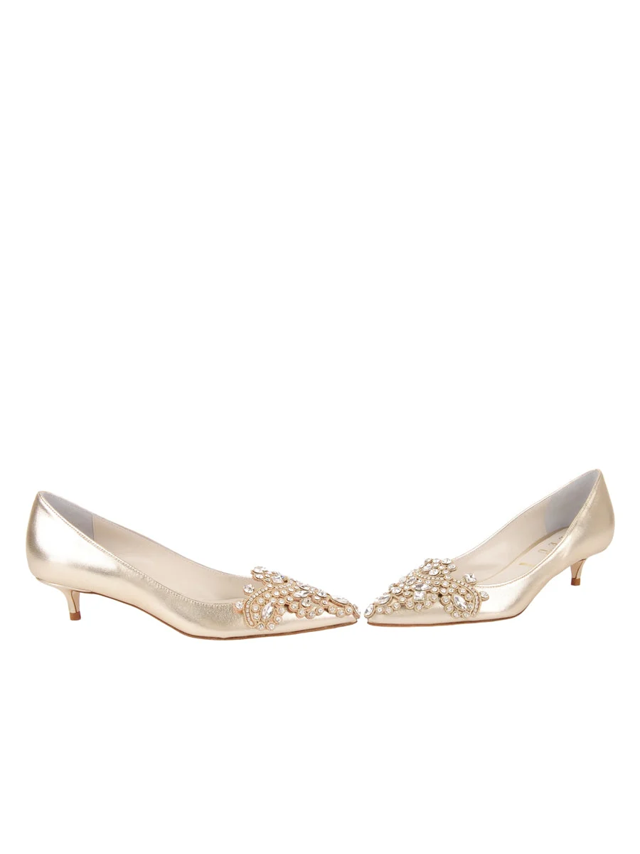 Brinsley Pointed Toe Kitten Heel