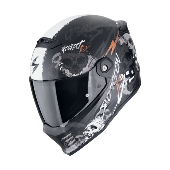 Full Scorpion Exo Covert FX - Skullz - Black / GrayRef: SC1159
