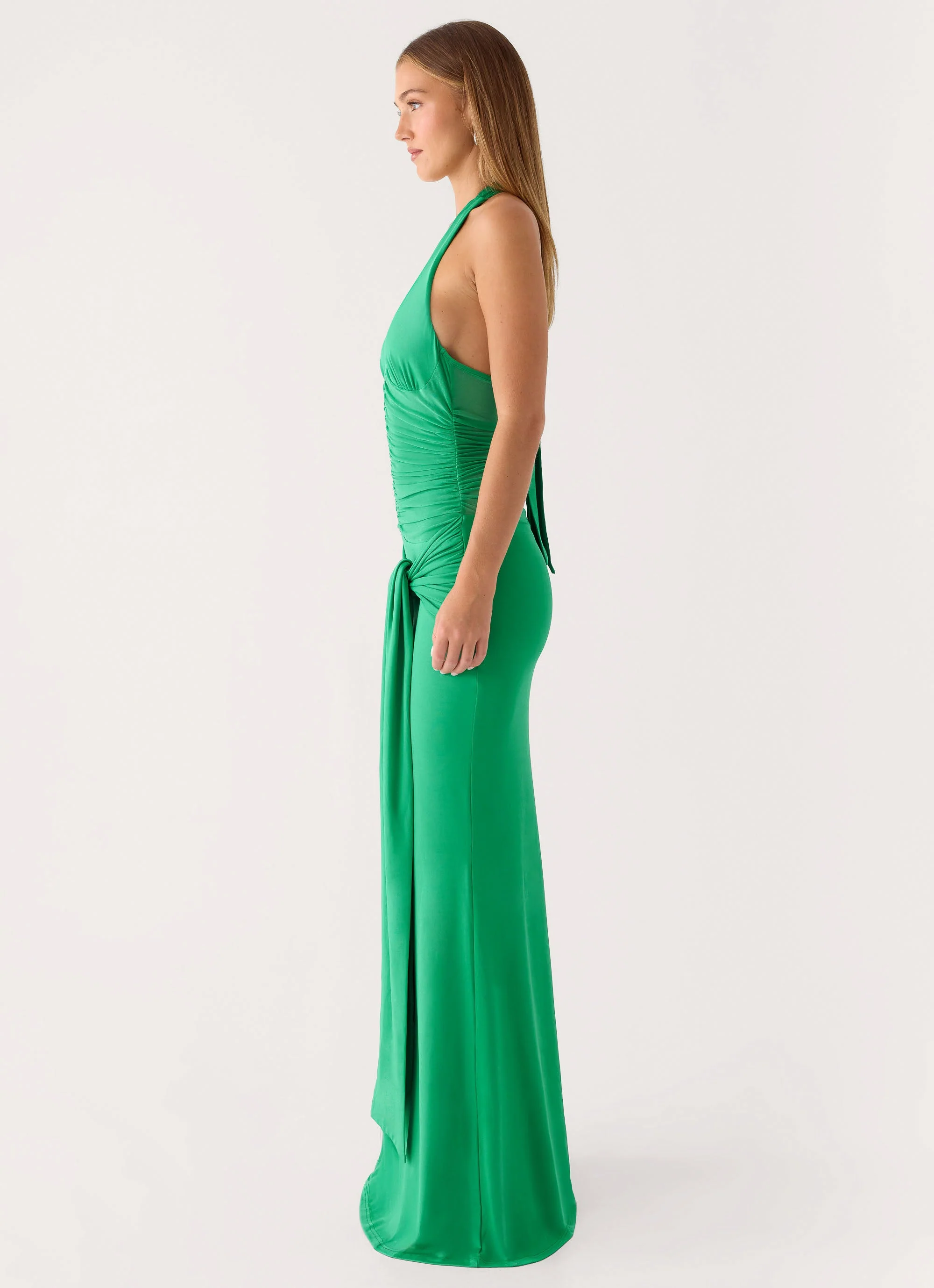 Tylan Halter Maxi Dress - Emerald Green