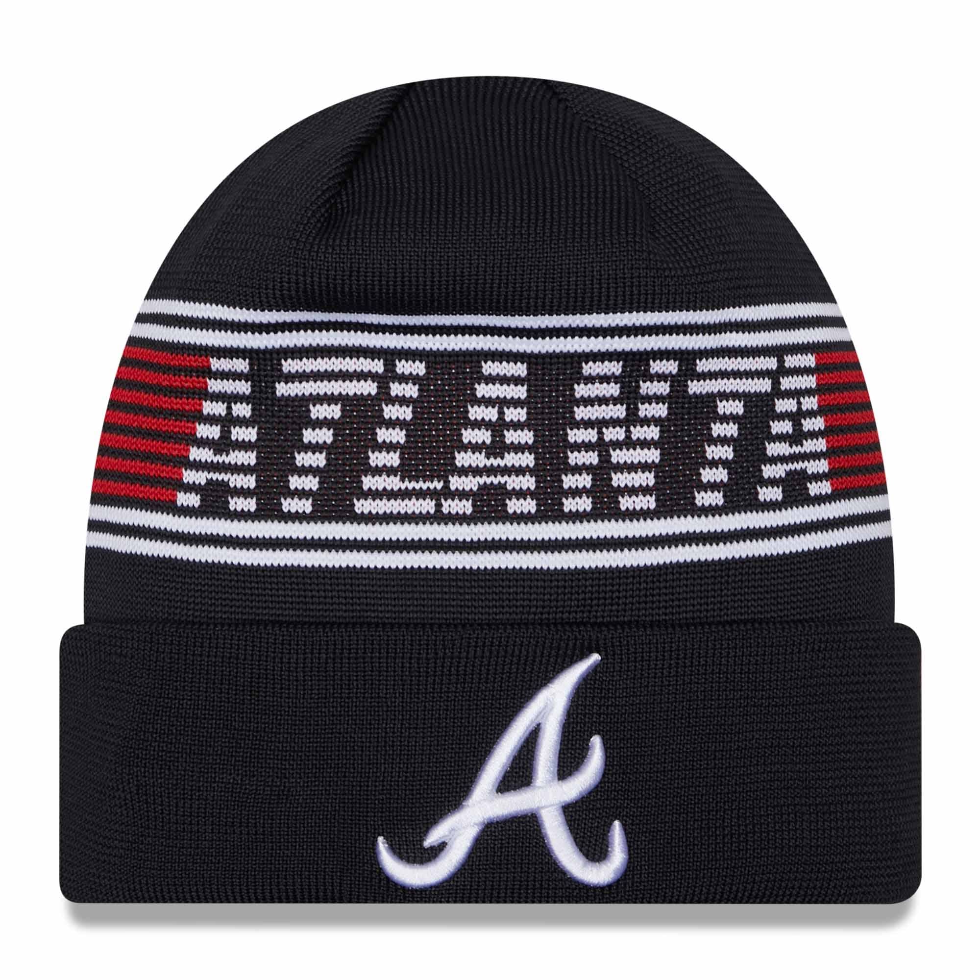 Atlanta Braves Authentic 2024 MLB Clubhouse New Era Beanie Knit