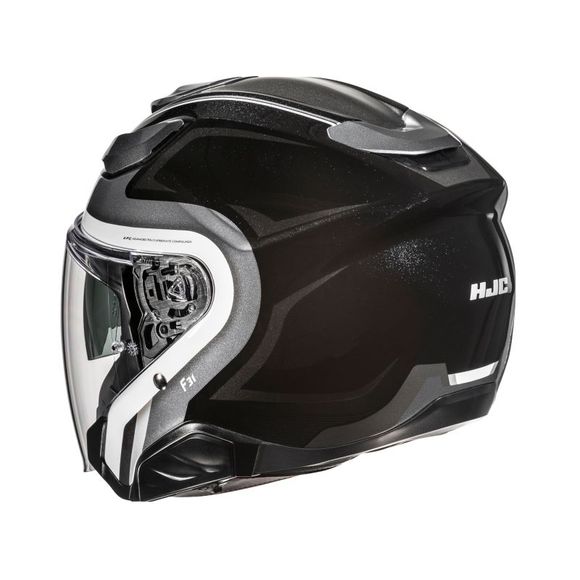 Casque jet HJC F31 - BASK - Noir / GrisRef : HJ1388