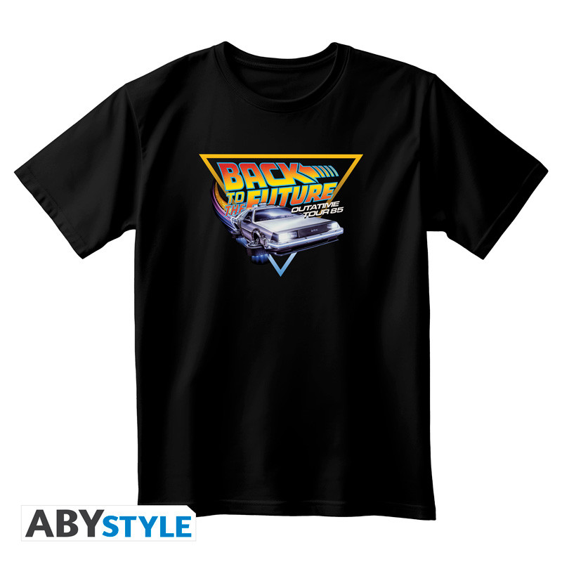BACK TO THE FUTURE Unisex black Tshirt OUTATIME