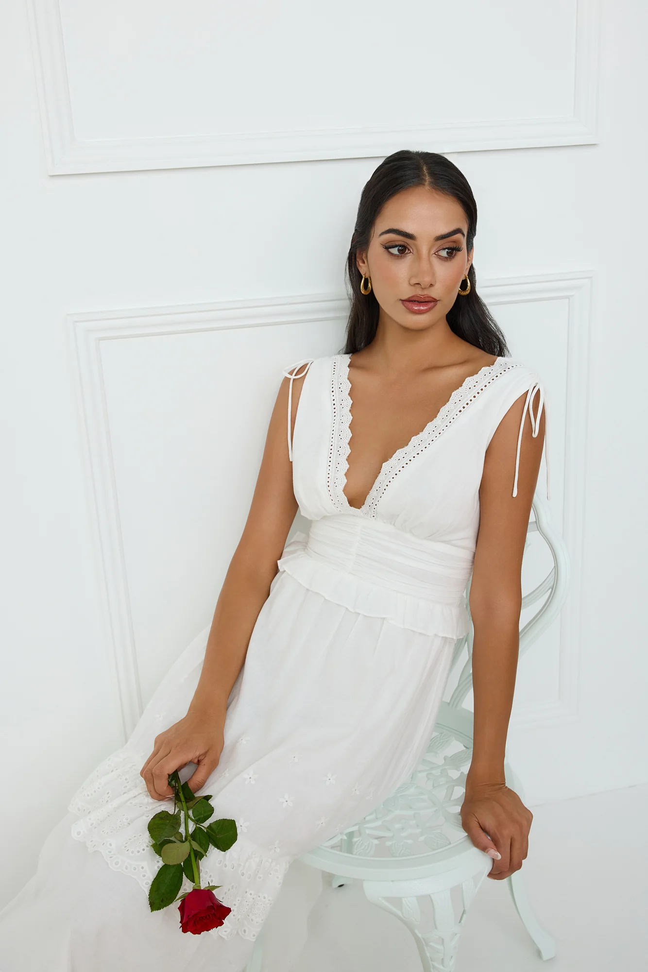 Desert Oasis Maxi Dress White