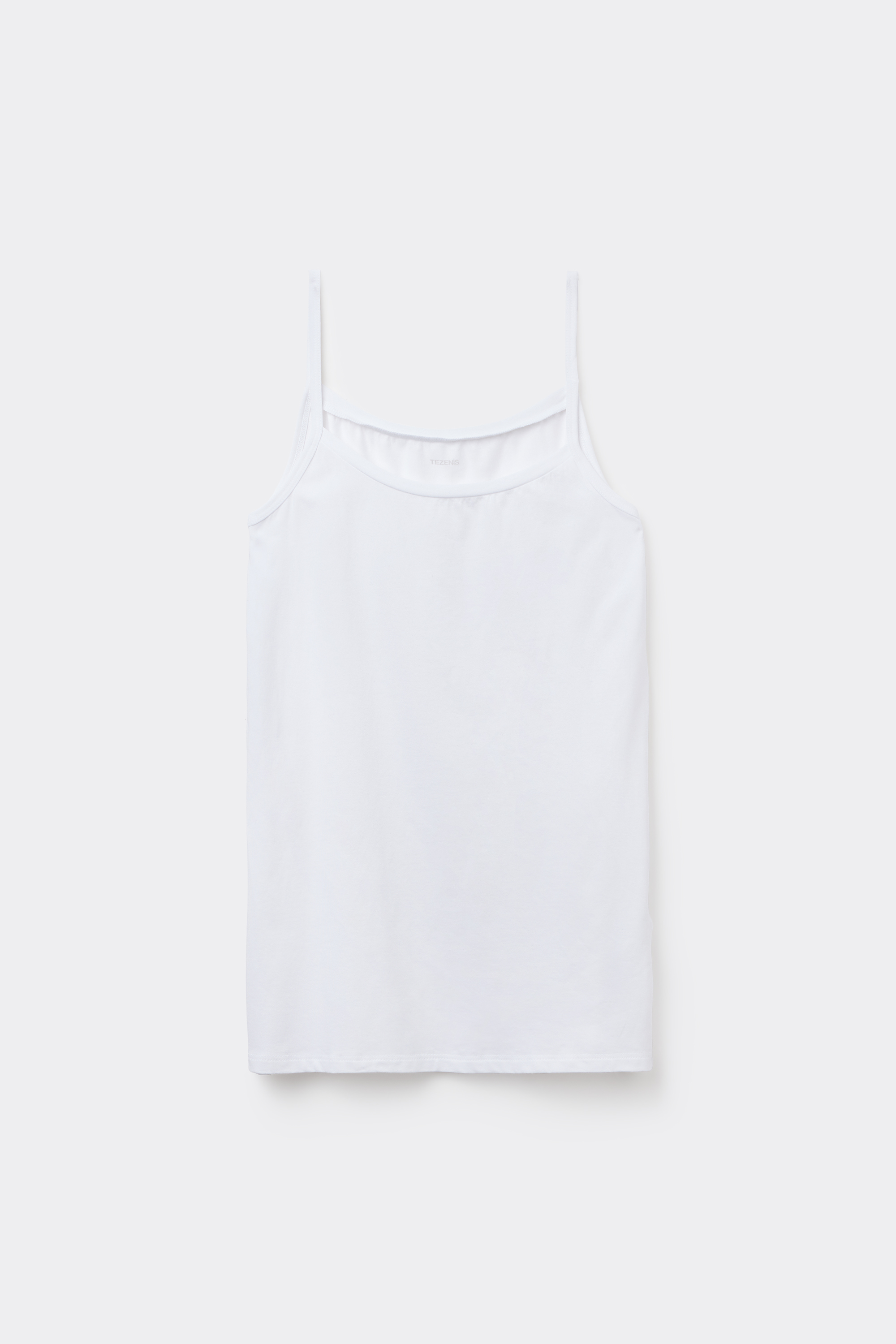 Organic Stretch Cotton Camisole with Round Neck