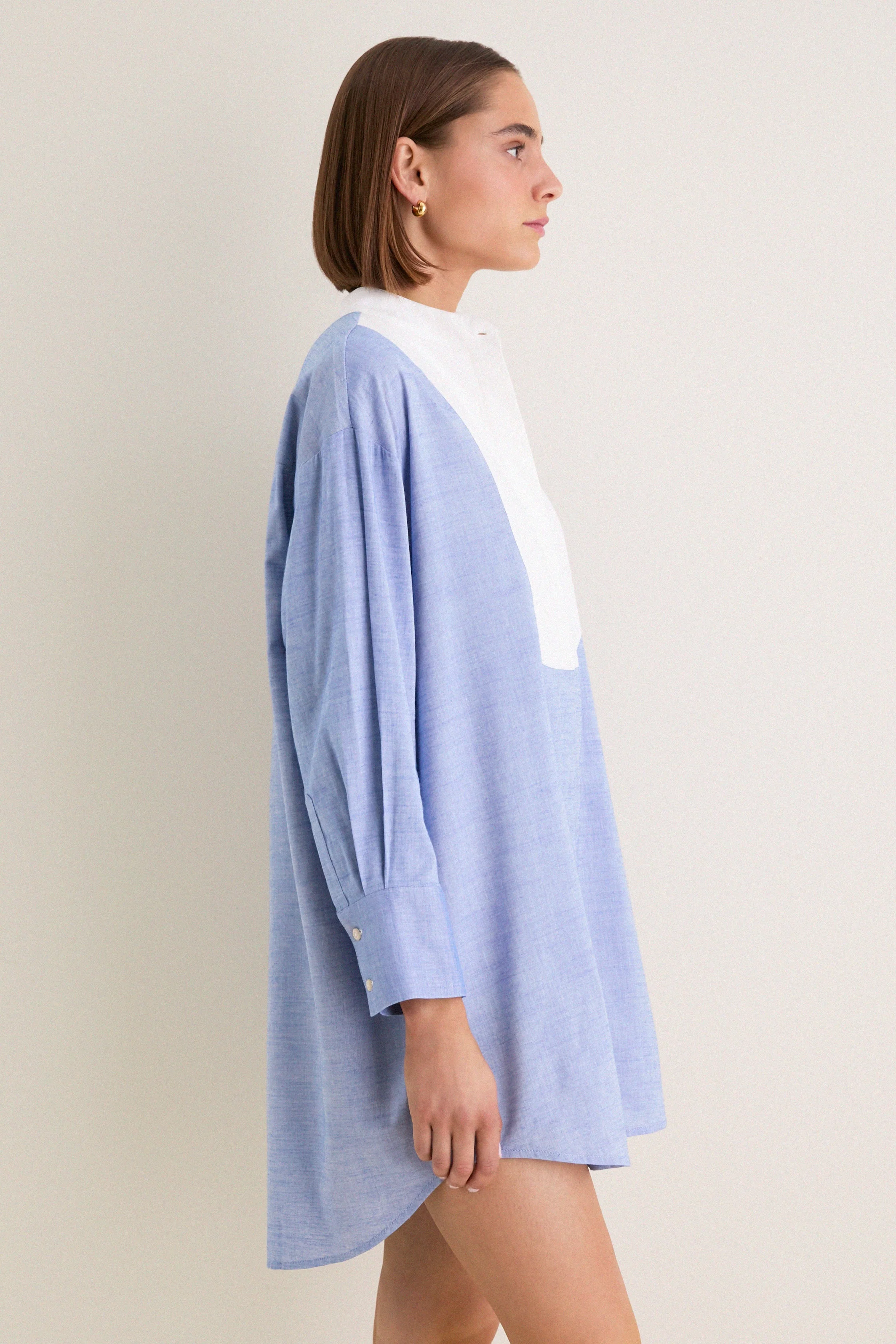 Chambray Arlington Shirt Dress