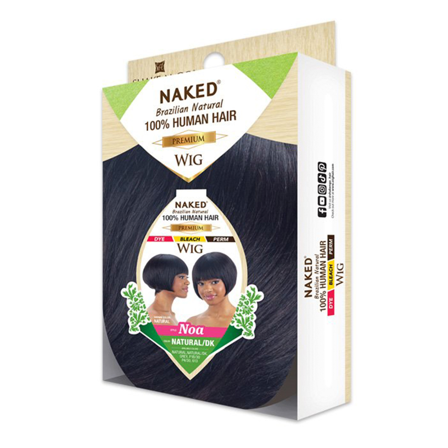 Naked Brazilian Natural Human Hair Premium Wig Noa
