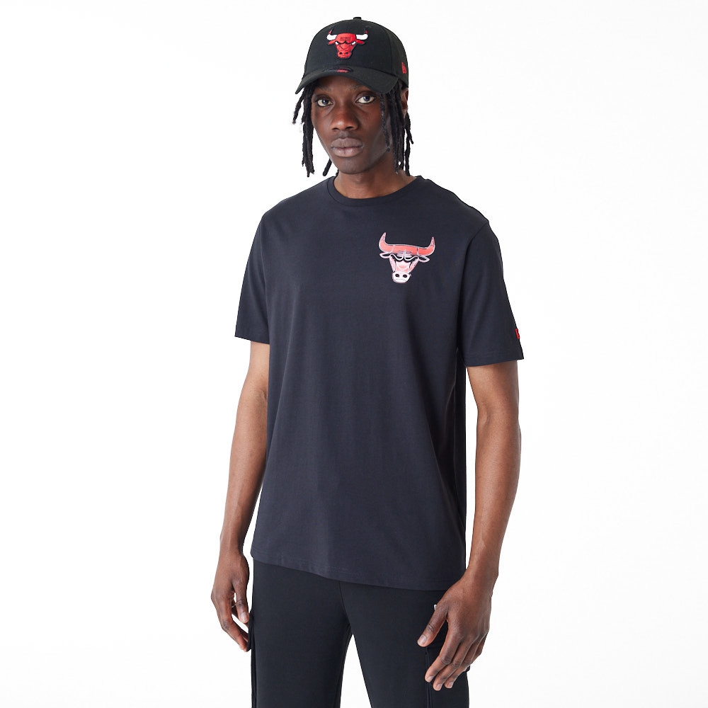 Chicago Bulls Holographic New Era NBA T-Shirt Black