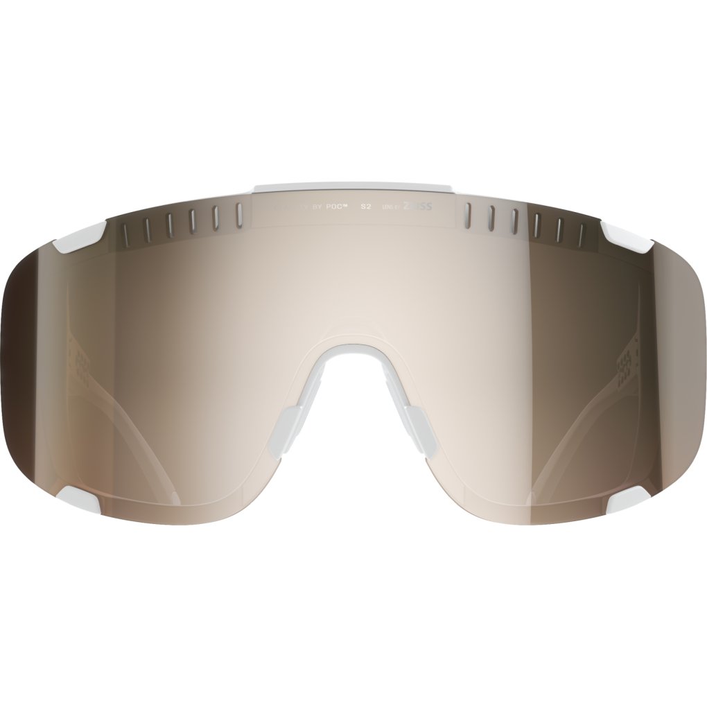 POC Devour Glasses - Hydrogen White - Clarity Trail/Partly Sunny Silver | Clear