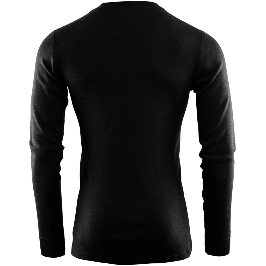 Aclima Warmwool Crewneck Longsleeveshirt Men - jet black
