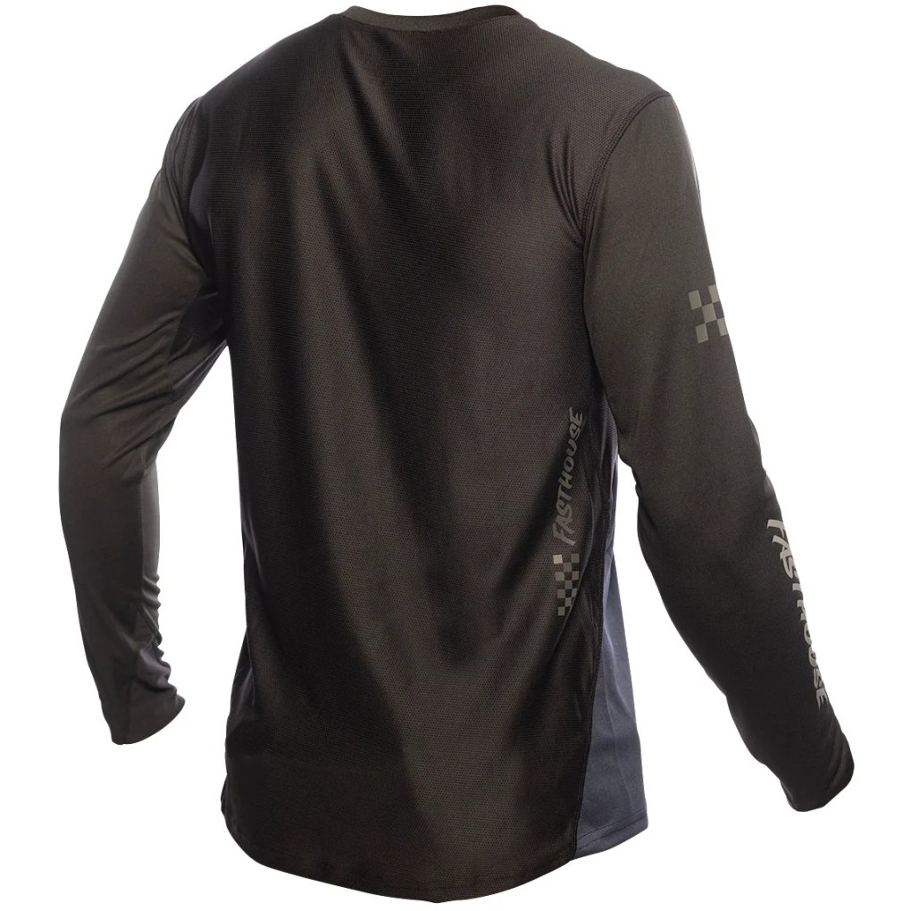 Fasthouse Alloy Sidewinder Long Sleeve Jersey Men - Rust/Midnight Navy