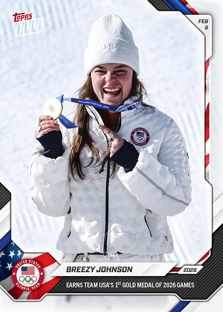 Breezy Johnson - 2026 Olympics Topps NOW® - Card 2 - PR: 1164