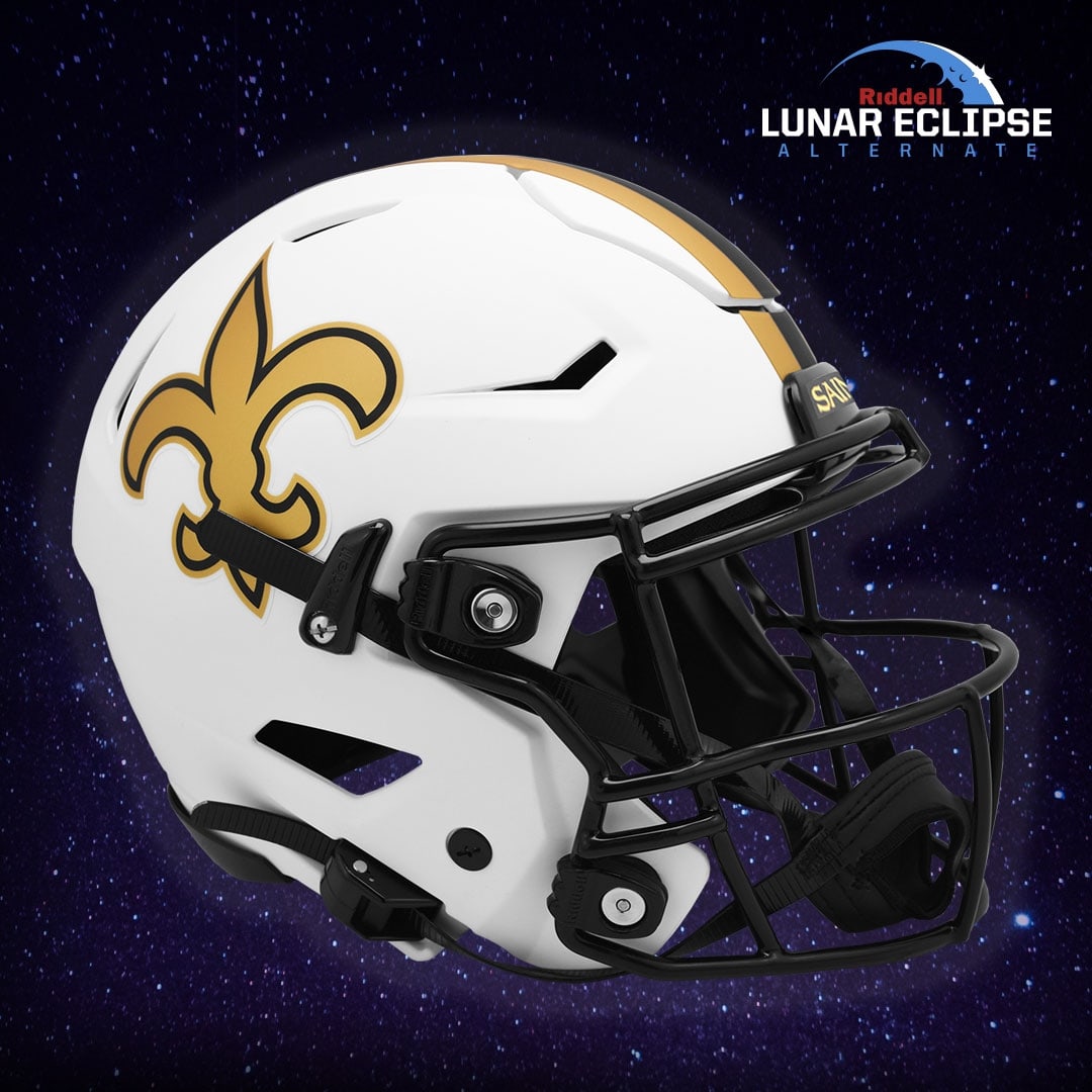 New Orleans Saints Lunar Eclipse NFL Speed Mini Helmet