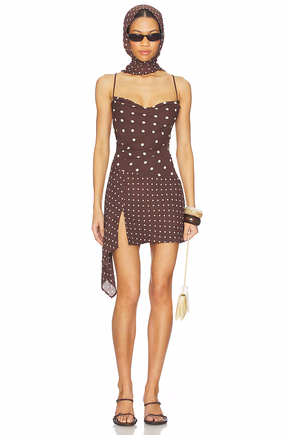 Alora Scoop Neck Mini Dress