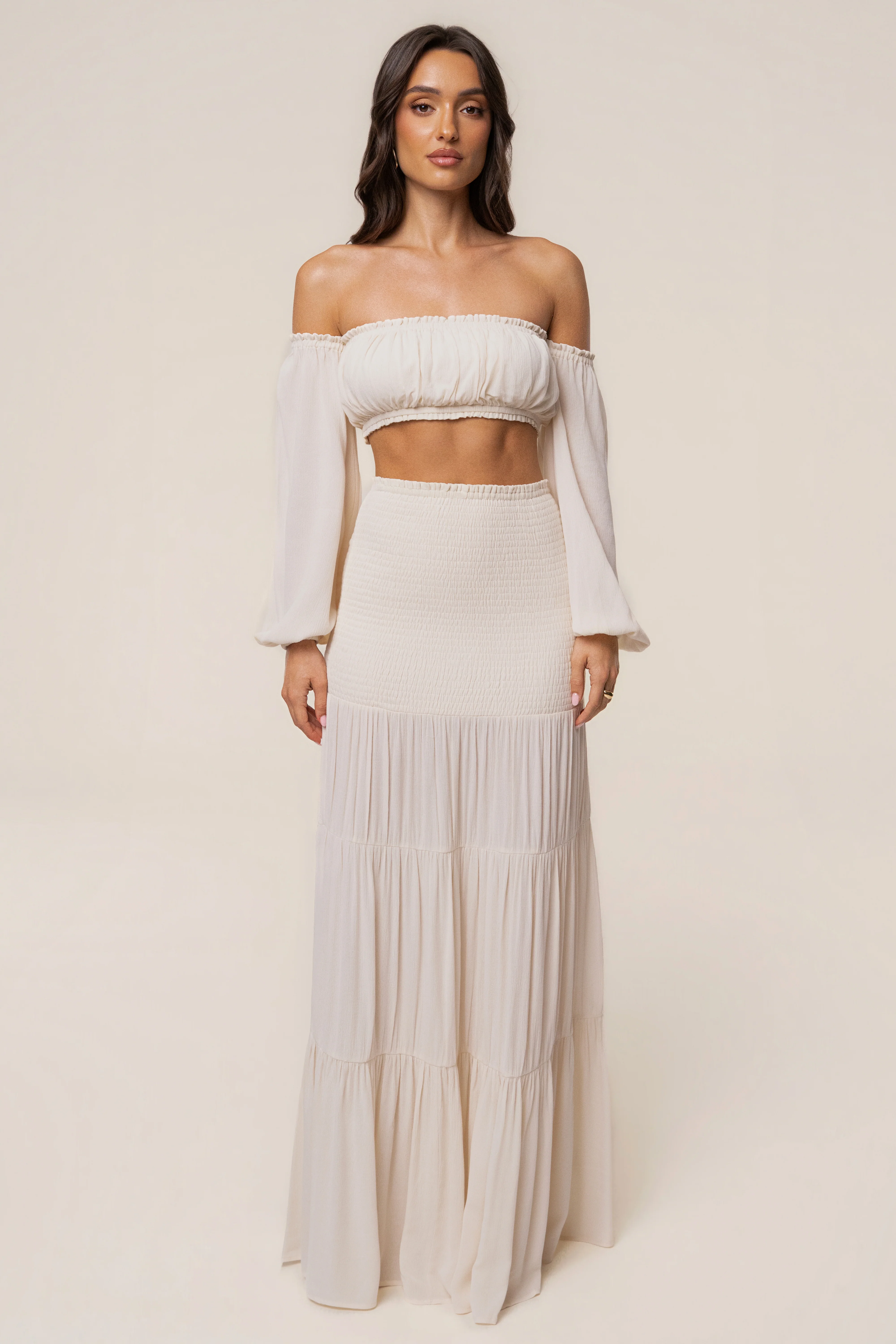 Ivory Solana Skirt Set