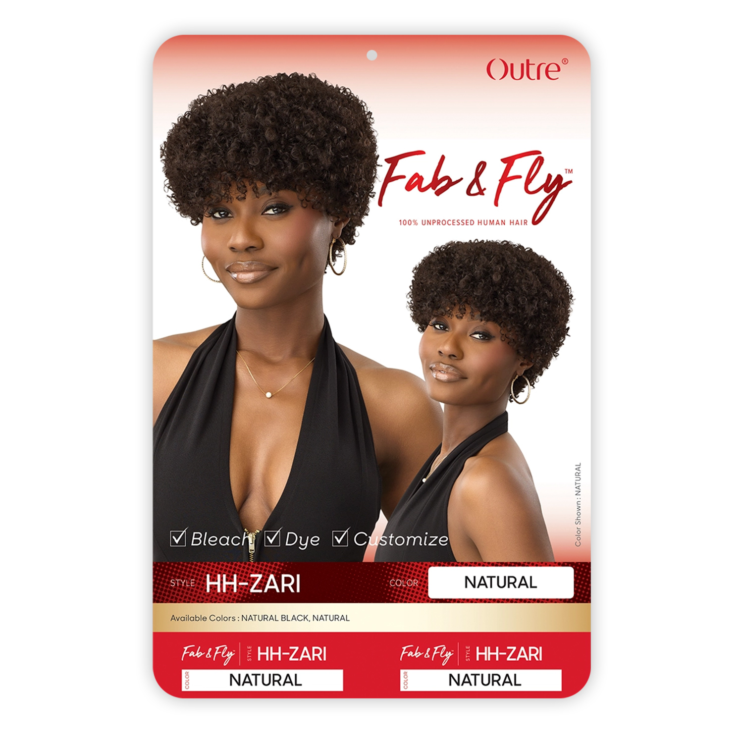 Outre Unprocessed Human Hair Wig Fab N Fly HH-Zari