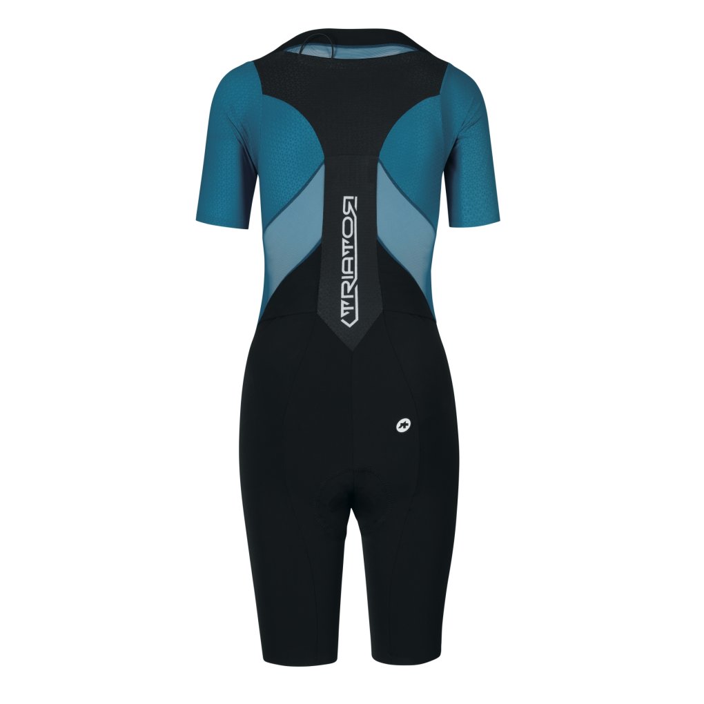 Assos TRIATOR Short Sleeve Speedsuit Women - adamant blue