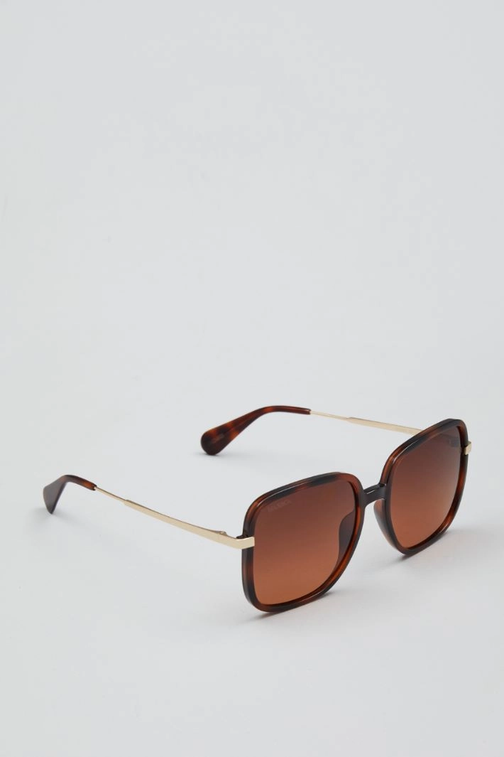 Oversized sunglasses - BROWN