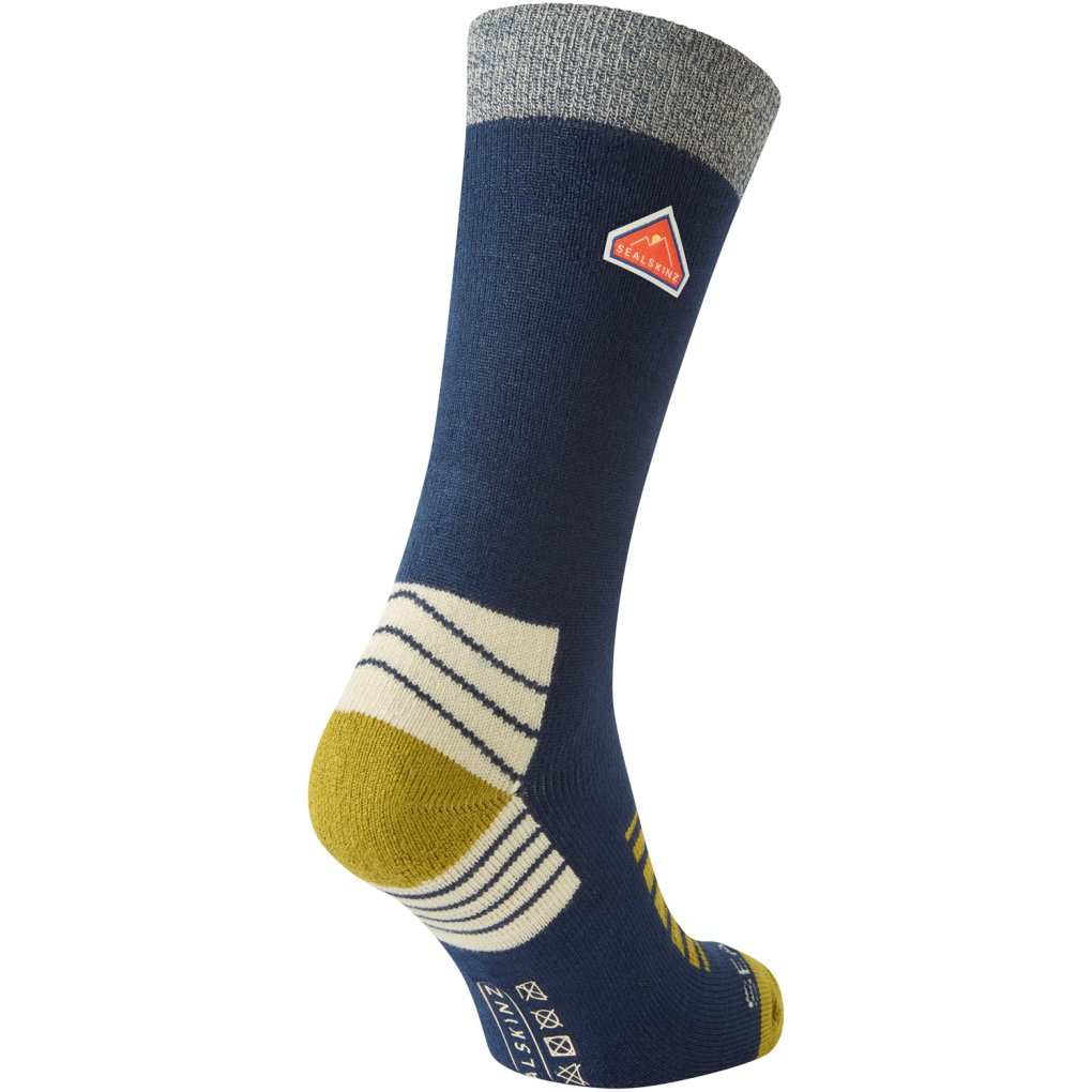 SealSkinz Attlebridge Mid Length Hiking Socks - Navy