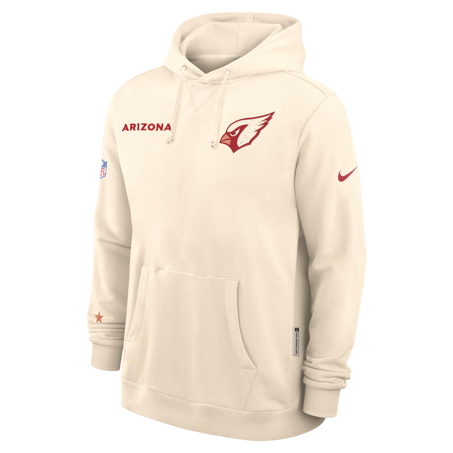Arizona Cardinals 2025 Rivalries Sideline Standard Issue Hoodie Natural