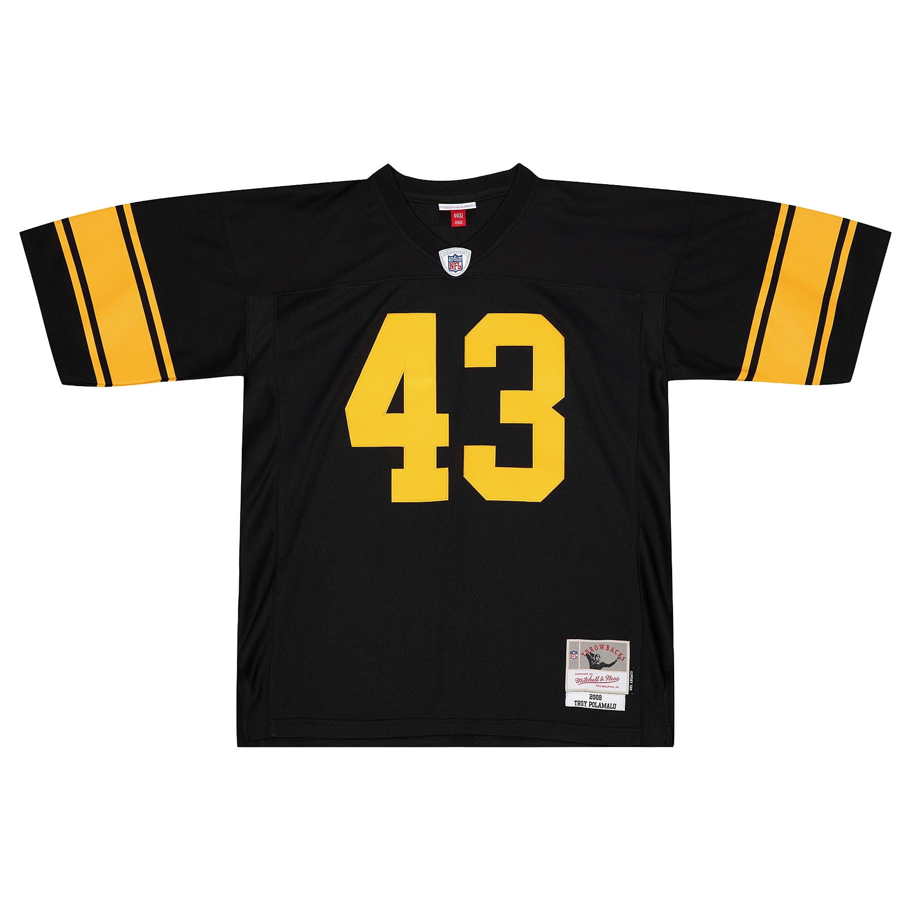 Troy Polamalu #43 Pittsburgh Steelers 2008 Legacy NFL Jersey Alternate Black